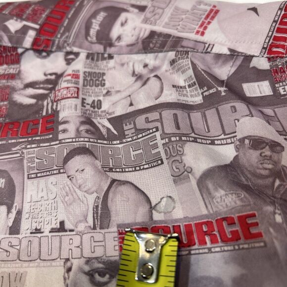 Enyce The Source Magazine Shirt Adult 3XL Y2K AOP Button Up Tupac Biggie Snoop - Picture 10 of 14